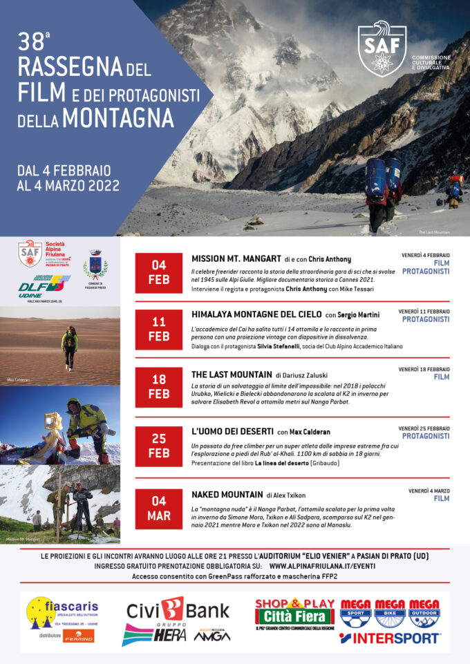 38^ RASSEGNA DEL FILM E DEI PROTAGONISTI DELLA MONTAGNA